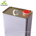 Large Metal Bucket With Handle 2L gold engine oil square tin can components Supplier